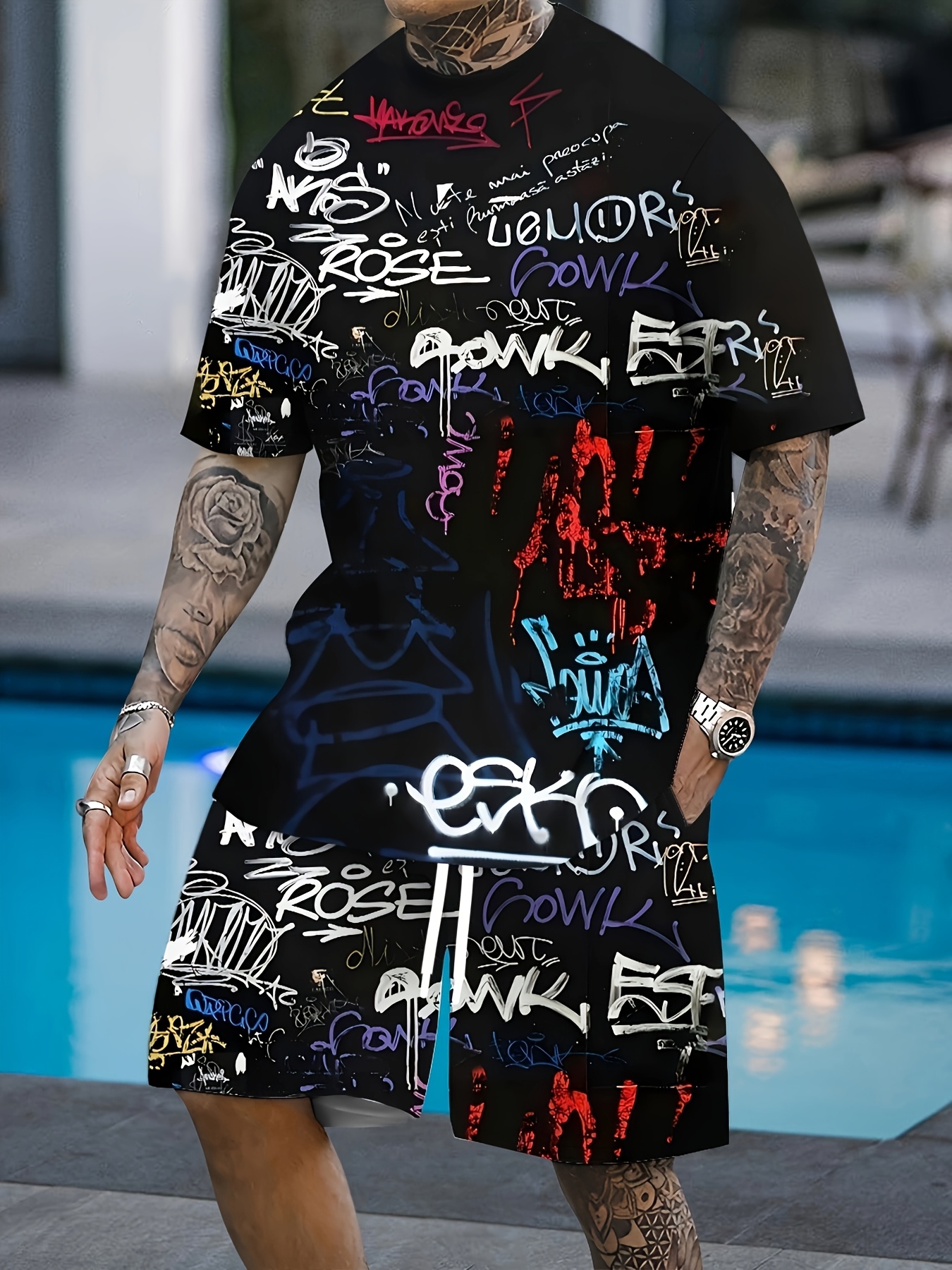 Street Fashion China - 2026 Summer New Men's Short-Sleeved Shorts