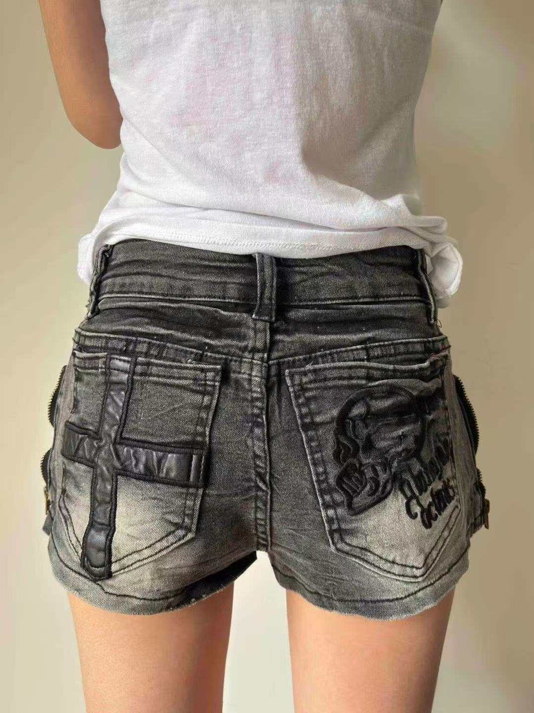 Street Fashion Harajuku - Summer Women's American Retro Workwear Denim