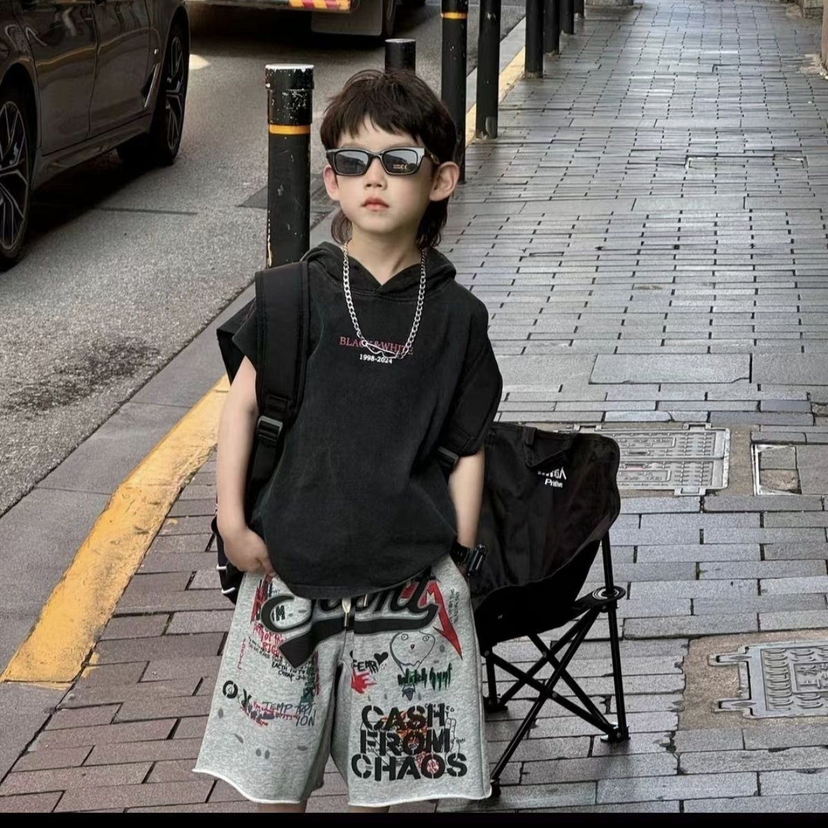 Street Fashion In Korea - Children's Handsome Sets Boys Hip-hop Style