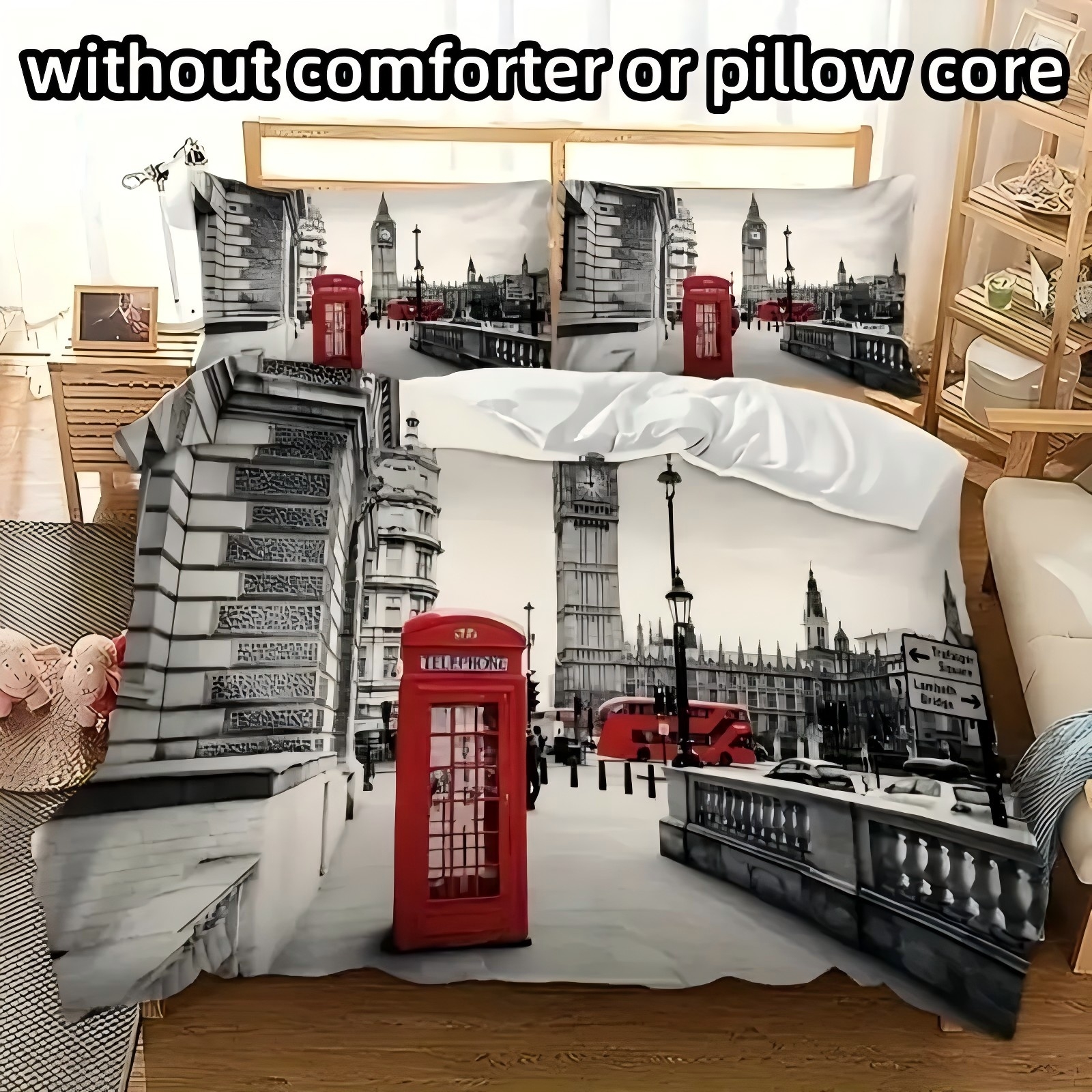 Street Fashion London - London Street Pattern 3D Printed Duvet