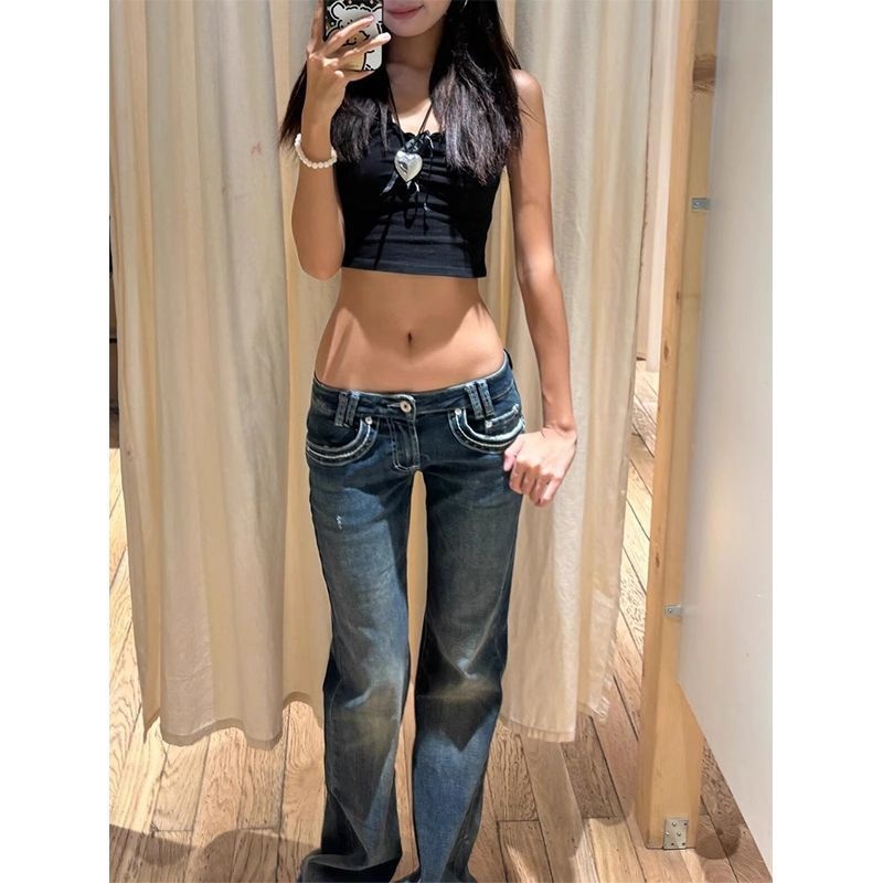 Bootcut Jeans Women Y2K Fashio - Street Fashion Week avaliação e preço