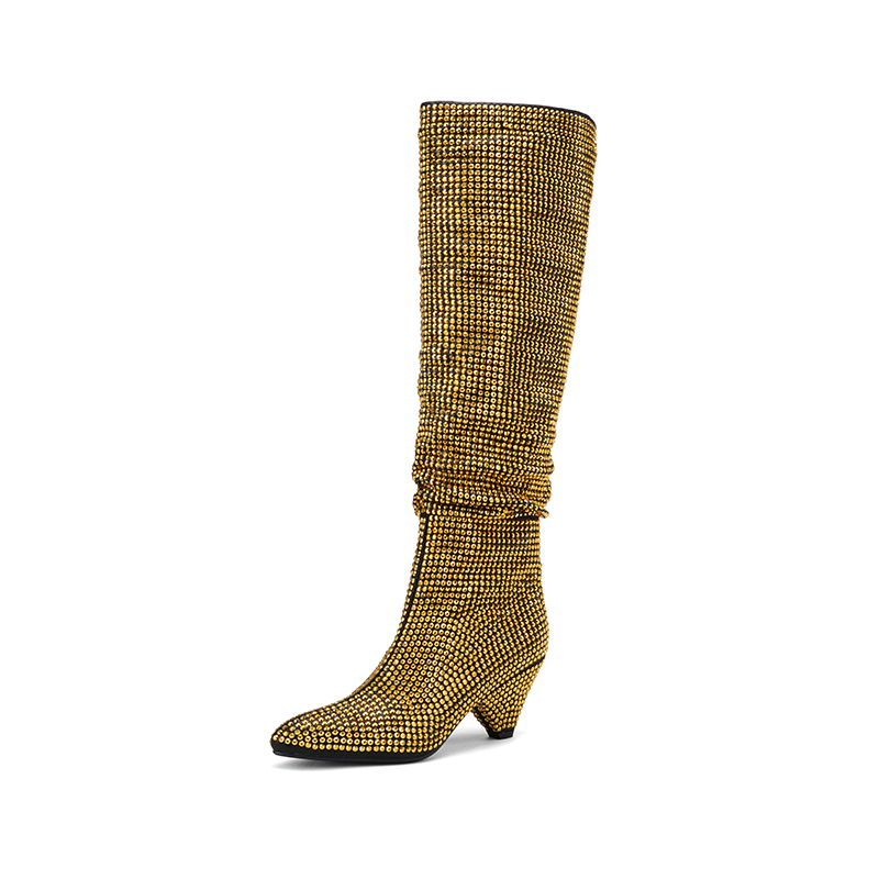 Fashion Spike Heels Crystal Lo - Street Fashion Dress avaliação e preço