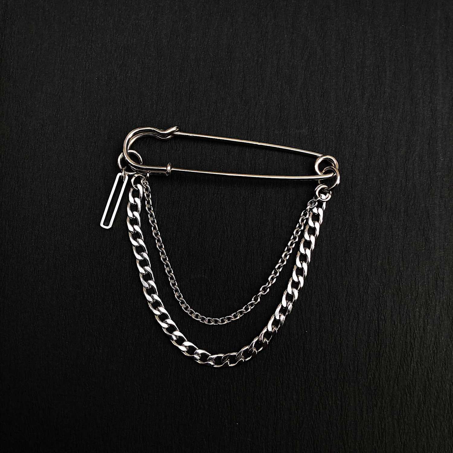 Punk Pendant Double Pin Clip C - Street Fashion In Korea avaliação e preço