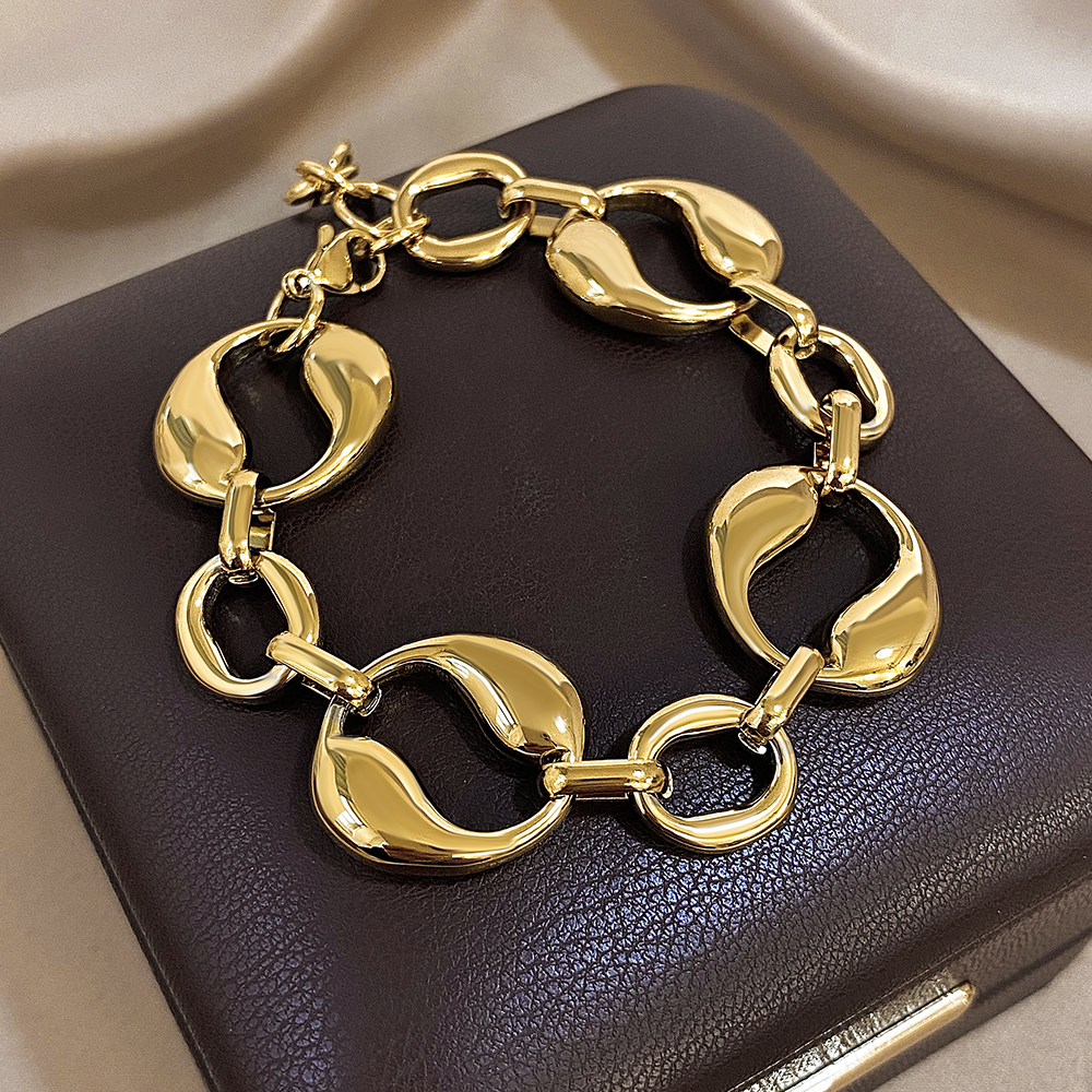 Stainless Steel Chunky Thick C - Street Fashion Mood avaliação e preço
