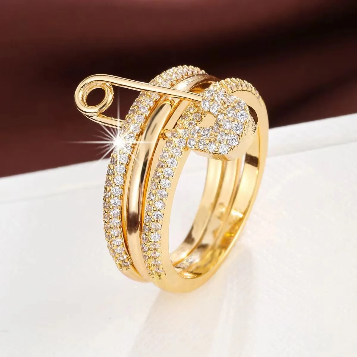 Paperclip zircon style ring st - Street Fashion Mood avaliação e preço