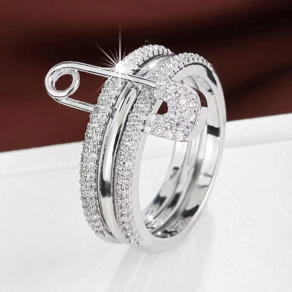 Paperclip zircon style ring st - Street Fashion Mood avaliação e preço