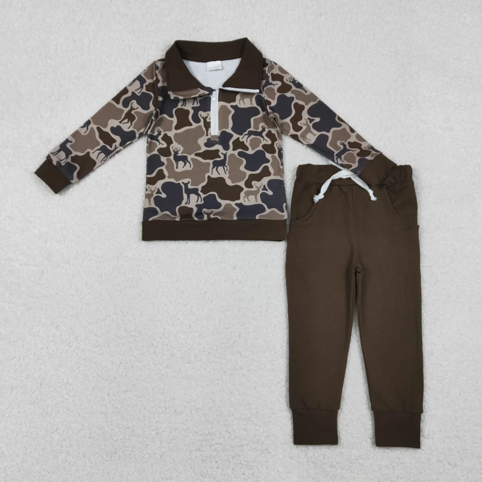Wholesale Boy Kids Outfit Chil - Camo Pattern Set avaliação e preço