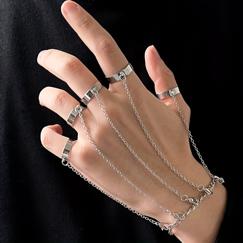 Fashion Finger Ring Bracelet f - Street Fashion Mood avaliação e preço