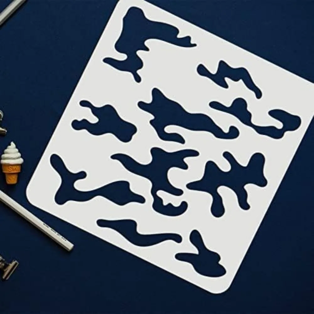 3 pcs Camo Stencil Kit 11.8x11 - Camo Pattern Set avaliação e preço