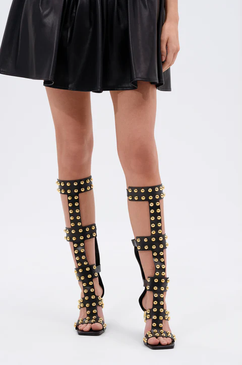 Women's Black Gladiator Sandal - Street Fashion Dress avaliação e preço