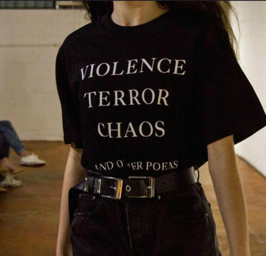 Violence Terror Chaos and Othe - Street Fashion Quotes avaliação e preço