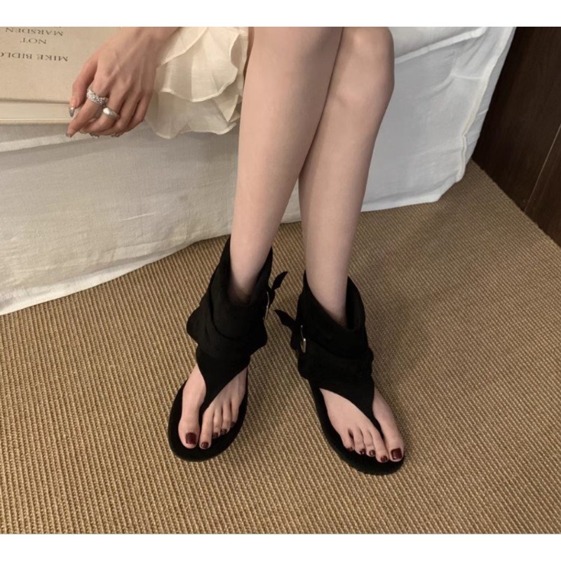 2025Spring Clip Toe Flats Sand - Street Fashion Dress avaliação e preço