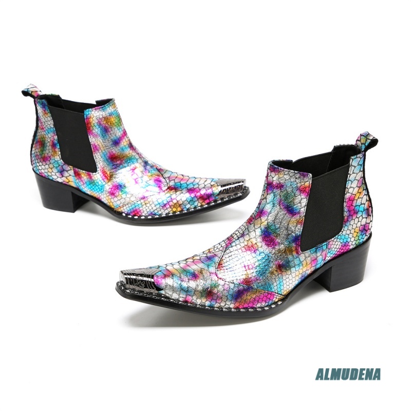 Multicolor Metallic Snake Prin - Street Fashion Dress avaliação e preço
