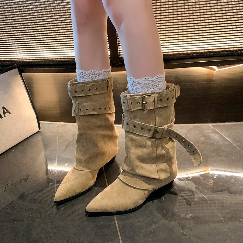 2025 Pointed Toe Women's Winte - Street Fashion Dress avaliação e preço