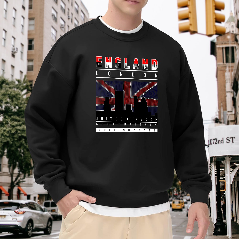 Men's Black Crew Neck Pullover - Street Fashion London avaliação e preço