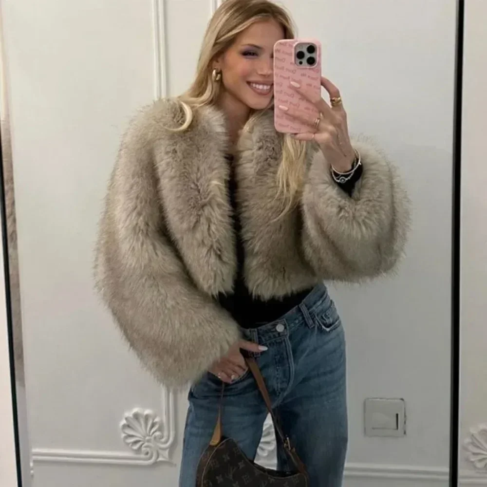 Faux Fur Jacket Women Street F - Street Fashion Week avaliação e preço