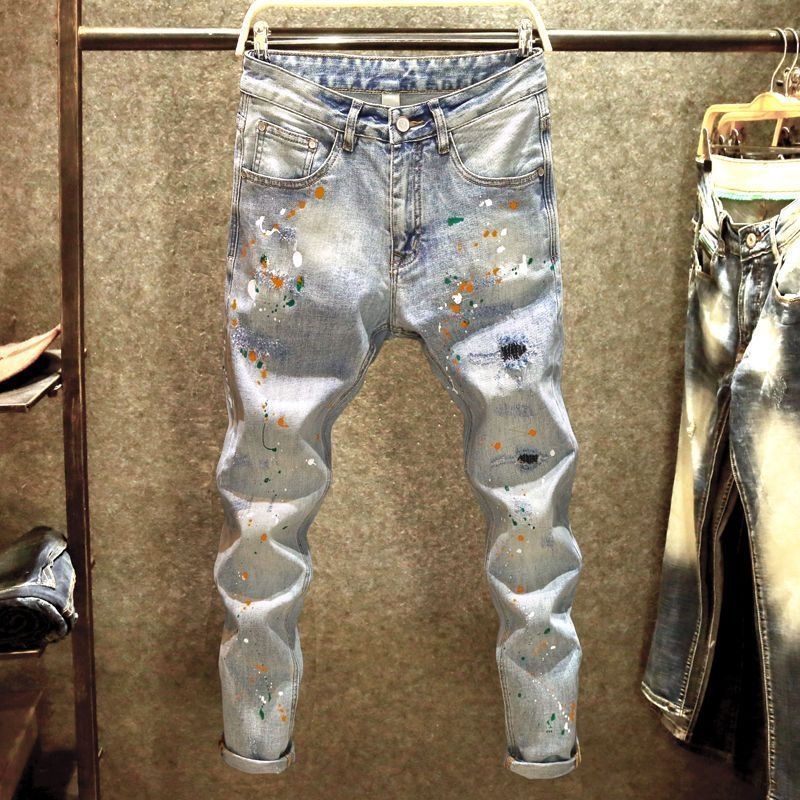 New Arrival Kpop Korean Style  - Distressed Jean Rip avaliação e preço