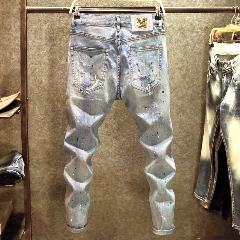 New Arrival Kpop Korean Style  - Distressed Jean Rip avaliação e preço
