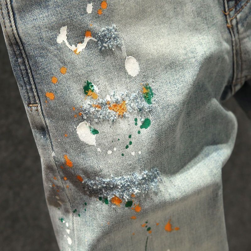 New Arrival Kpop Korean Style  - Distressed Jean Rip avaliação e preço