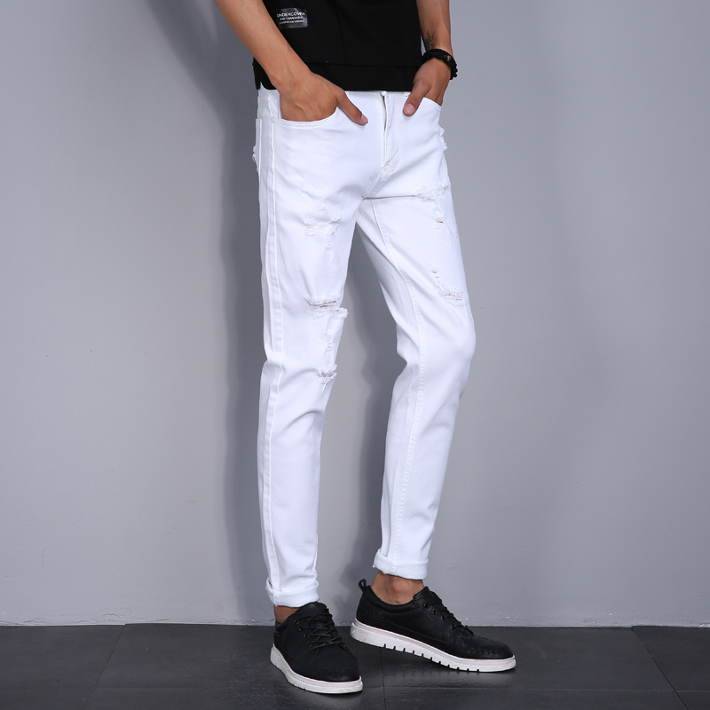 High Street Fashion Men Jeans  - Street Fashion In Korea avaliação e preço