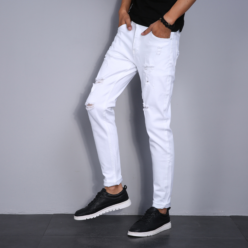 High Street Fashion Men Jeans  - Street Fashion In Korea avaliação e preço