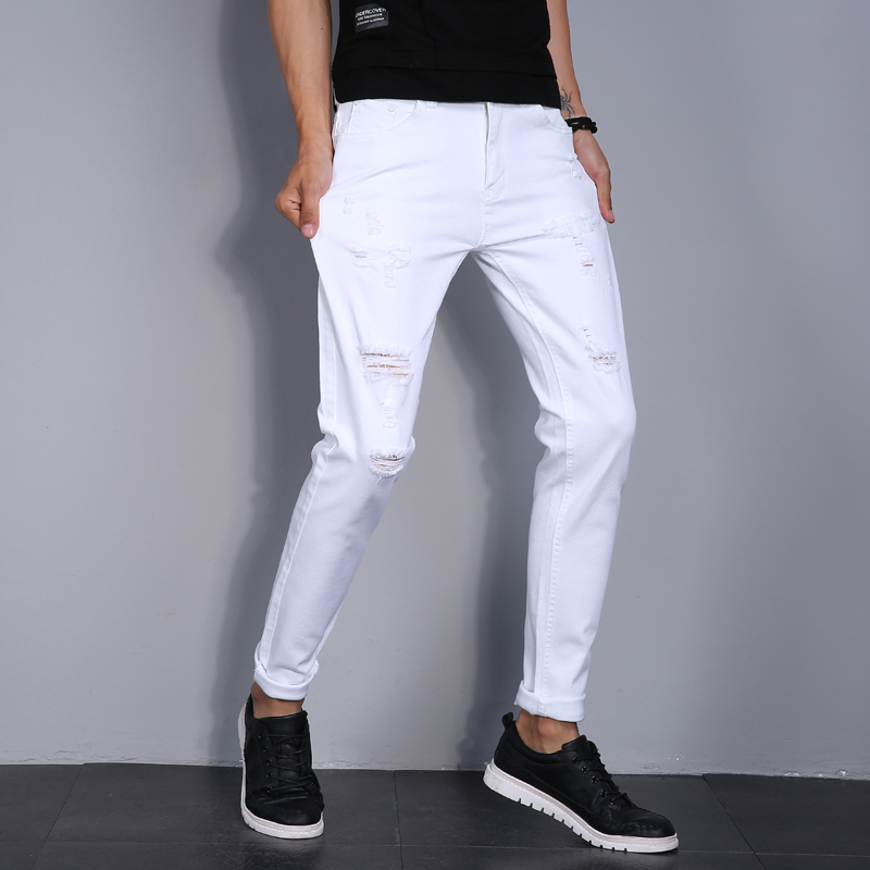 High Street Fashion Men Jeans  - Street Fashion In Korea avaliação e preço