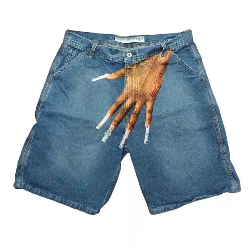 Y2K Baggy Denim Shorts vintage - Street Fashion Harajuku avaliação e preço