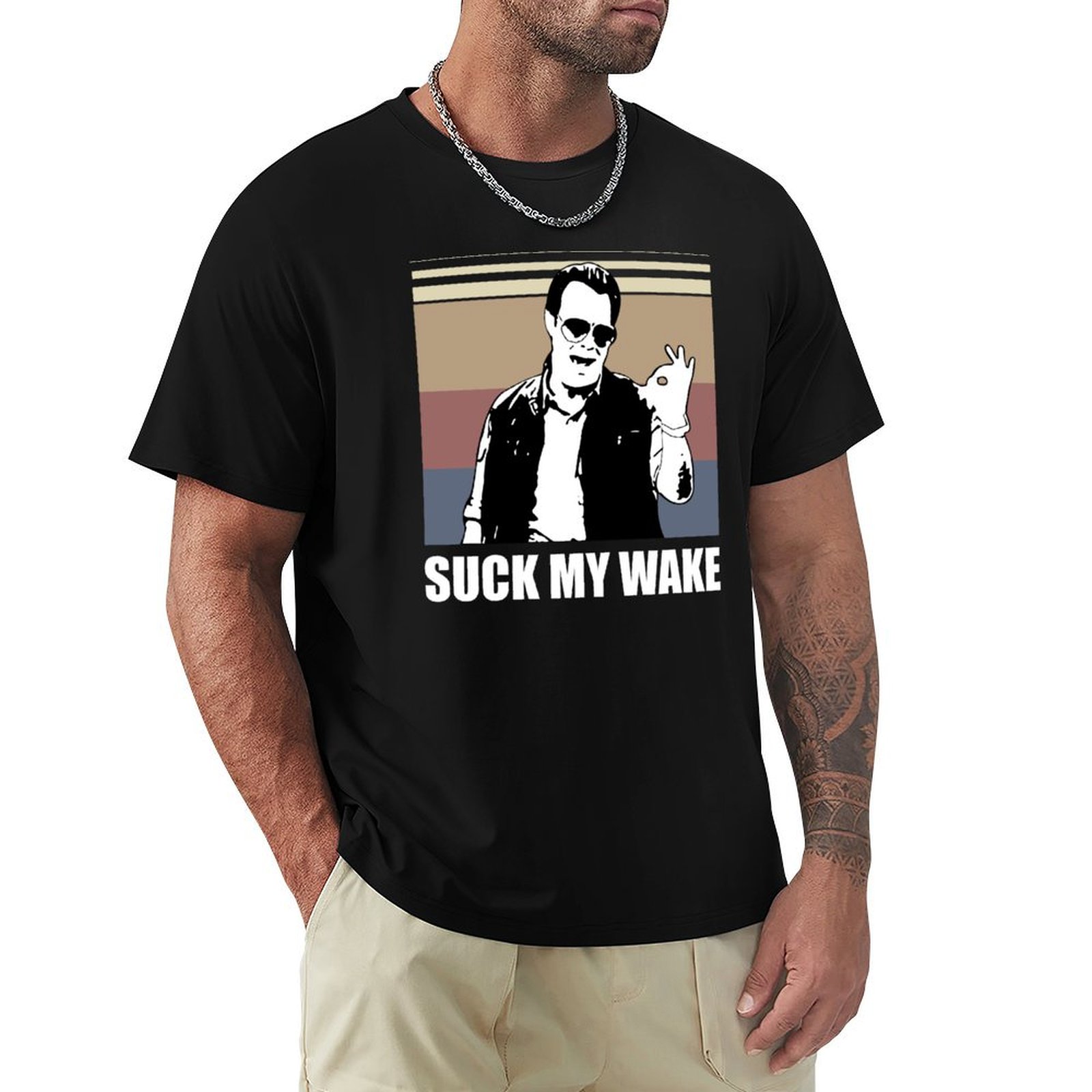 Artwesome Suck My Wake Retro Q - Street Fashion Quotes avaliação e preço