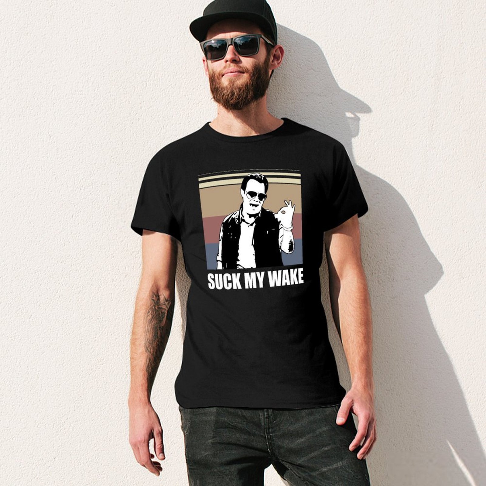 Artwesome Suck My Wake Retro Q - Street Fashion Quotes avaliação e preço