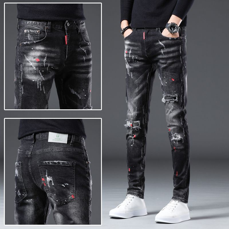 New Arrival Spring Autumn Deni - Distressed Jean Rip avaliação e preço