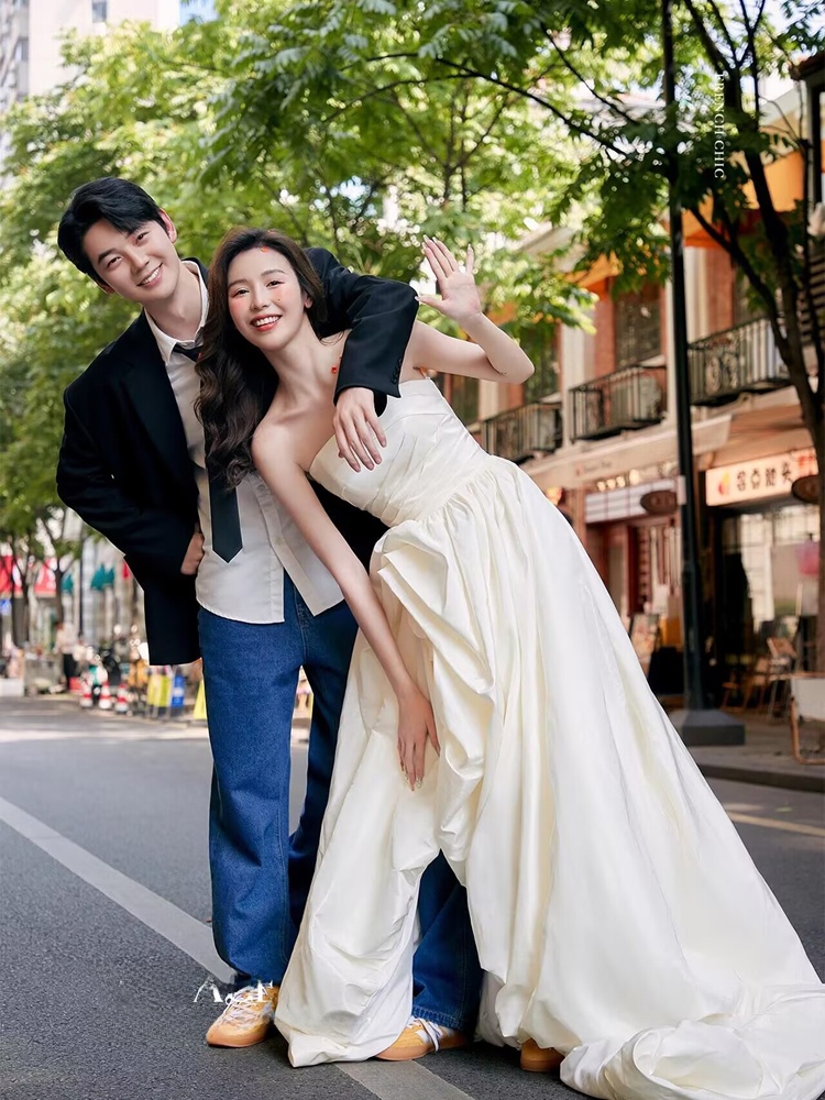 Korean Style Denim Young Coupl - Street Fashion Couple avaliação e preço