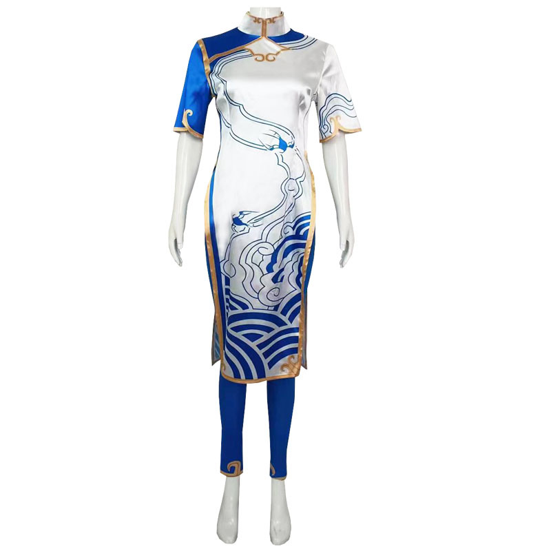 Game Chun-Li Costume Street Co - Street Fashion Dress avaliação e preço