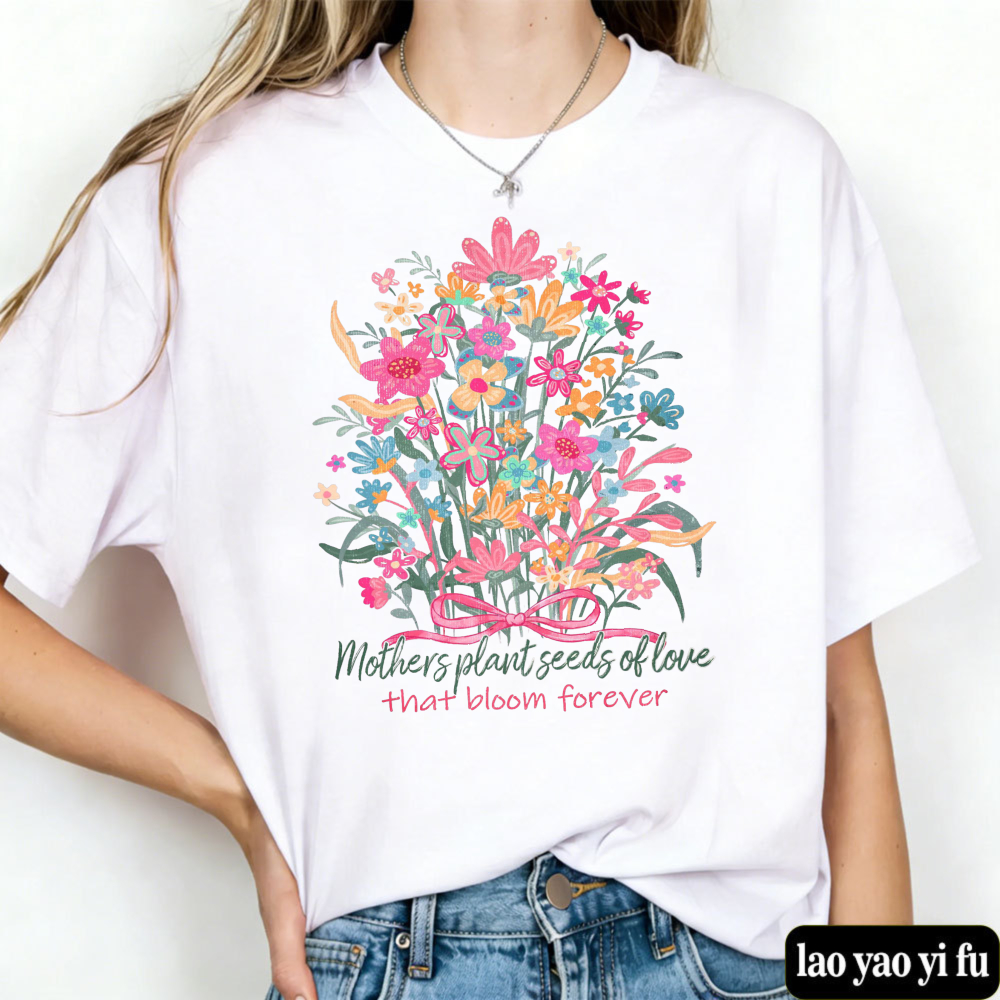 Floral Mama T Shirt Mother's D - Street Fashion Quotes avaliação e preço