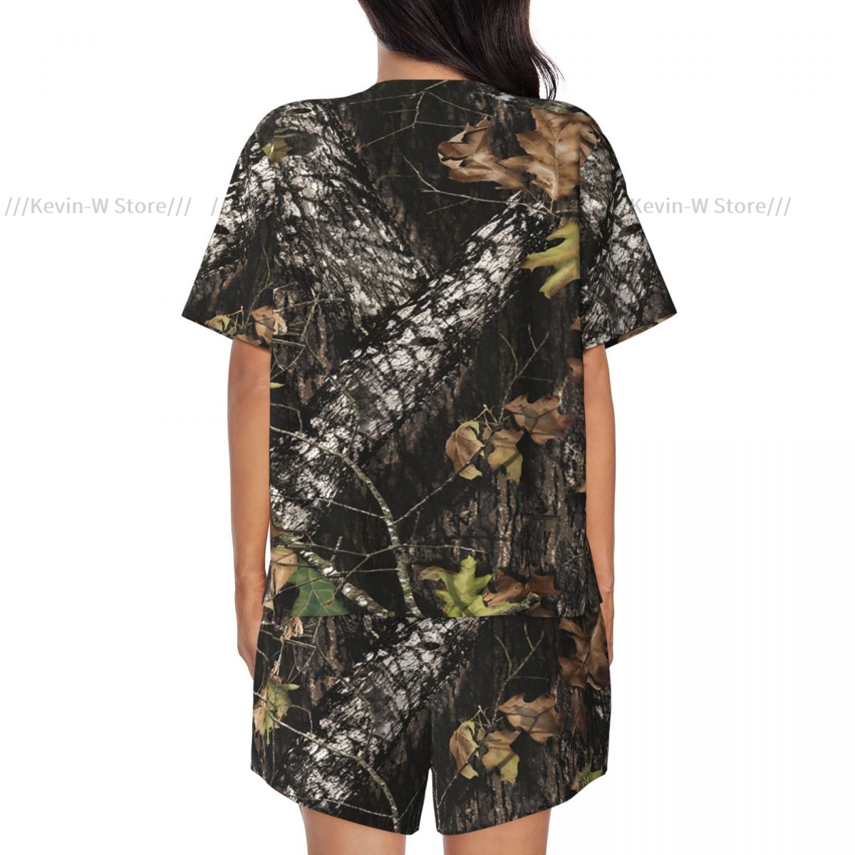 Two piece women's pajama round - Camo Pattern Set avaliação e preço