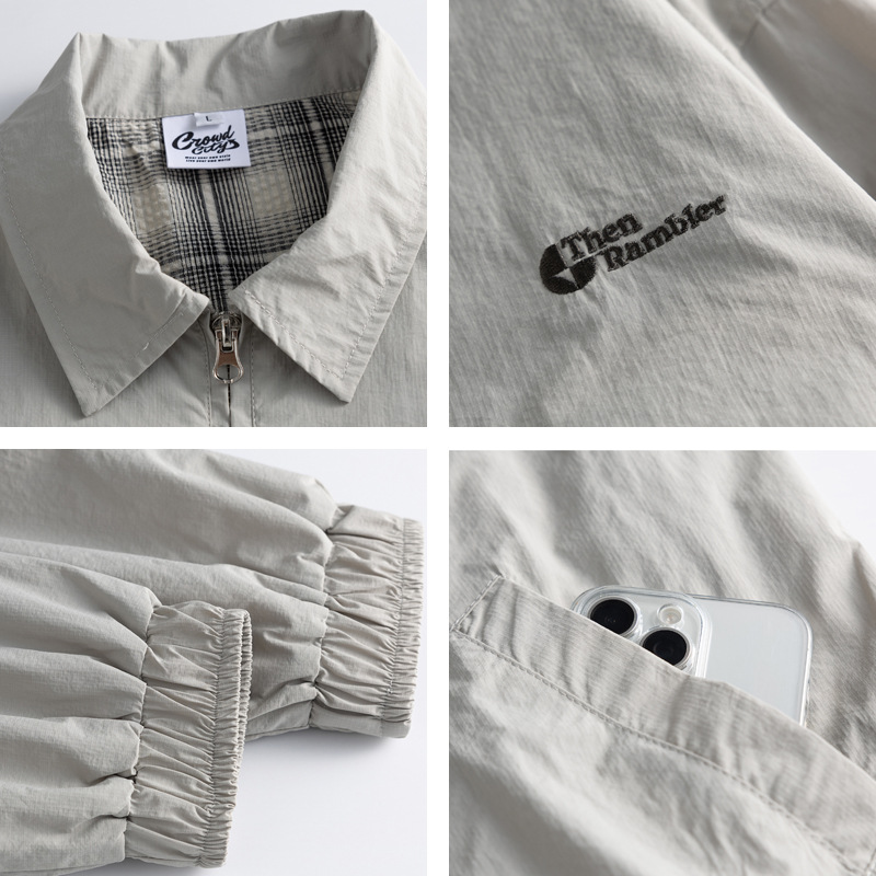 Men Outdoor 3 Proof Loose Casu - Coach Jacket Bomber avaliação e preço