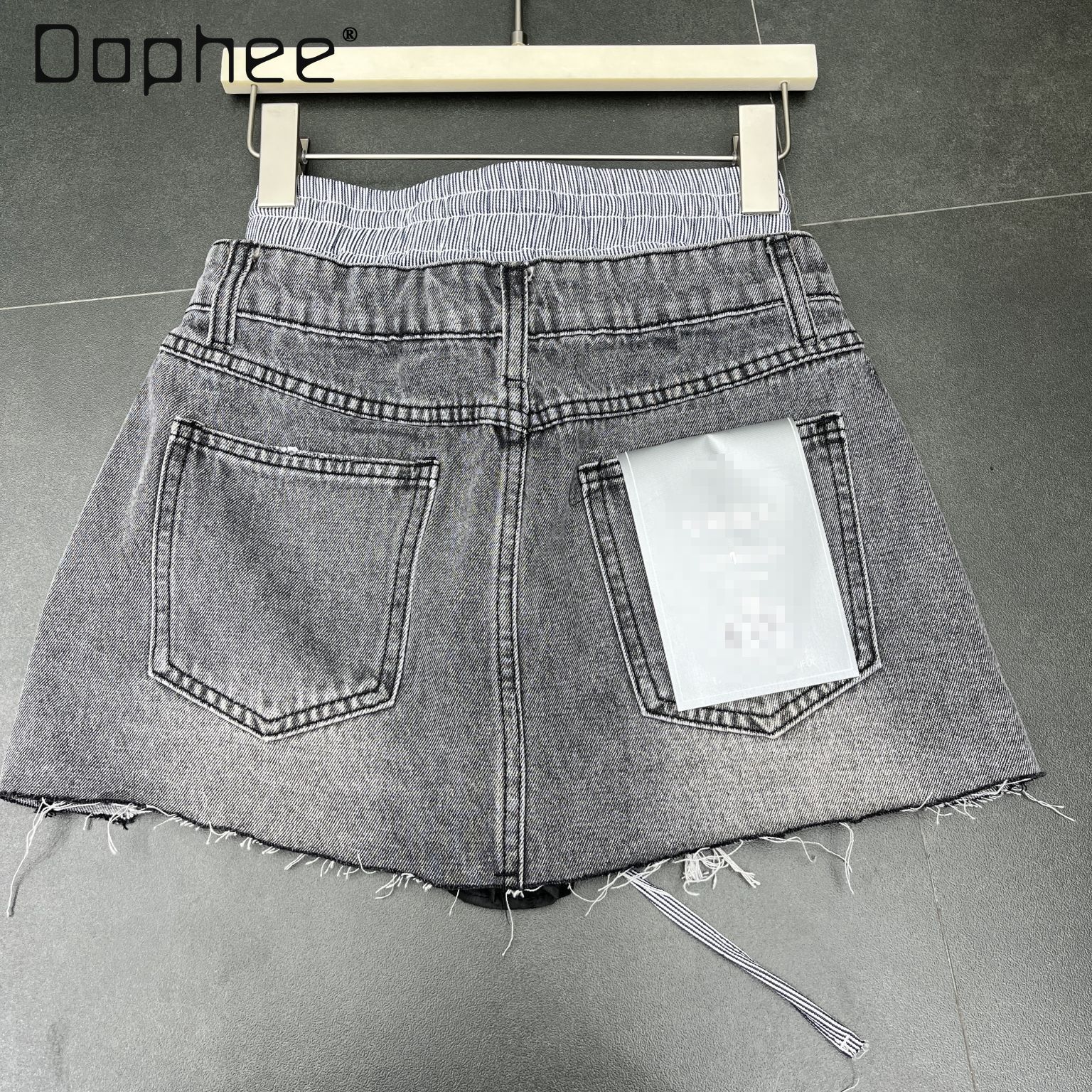 Street Retro Rough-edged Denim - Street Fashion In Korea avaliação e preço