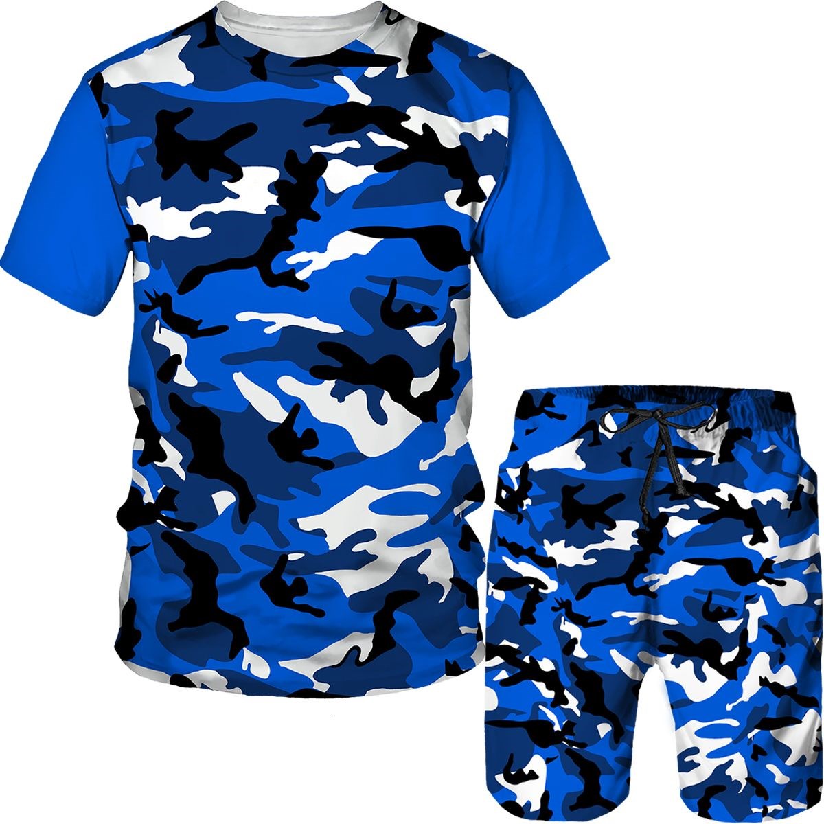 Men's Camouflage T-shirts Shor - Camo Pattern Set avaliação e preço
