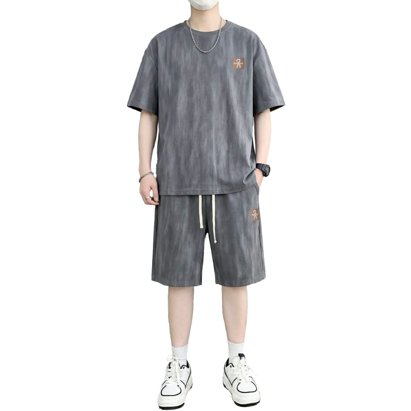 【T-Shirt + 5-Point Shorts】Men' - Street Fashion China avaliação e preço