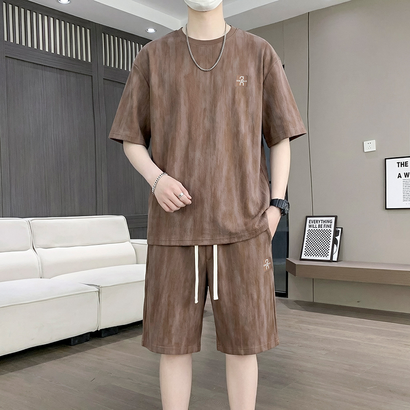【T-Shirt + 5-Point Shorts】Men' - Street Fashion China avaliação e preço