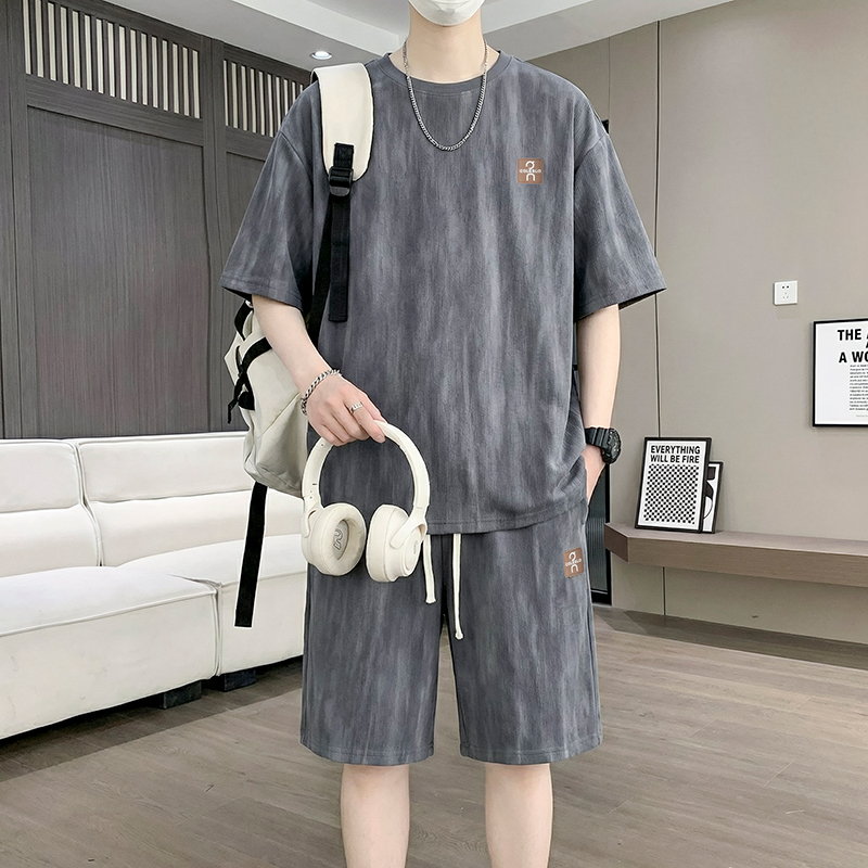 【T-Shirt + 5-Point Shorts】Men' - Street Fashion China avaliação e preço