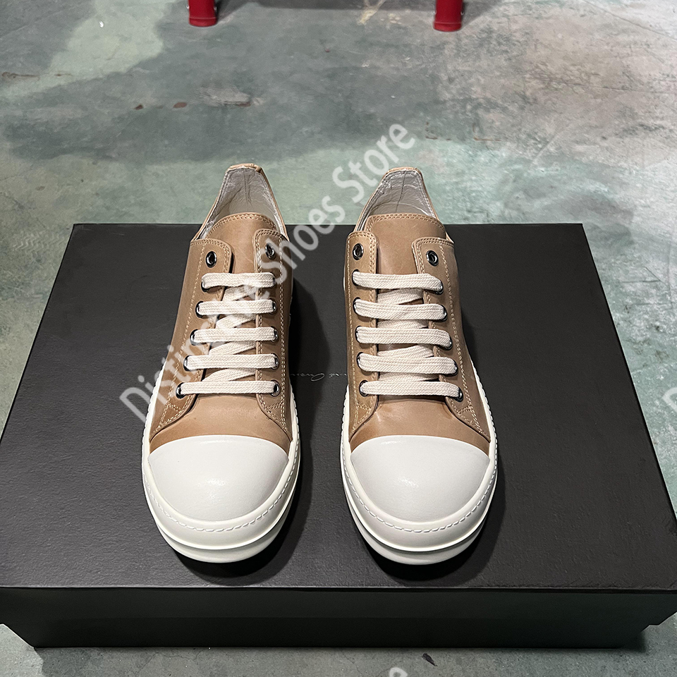Leather Low Top Ro Men's Shoes - Street Fashion Couple avaliação e preço