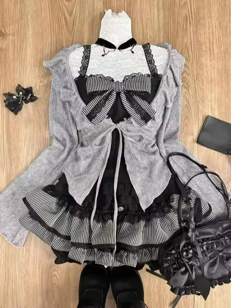Gothic Y2k Vintage Preppy Styl - Street Fashion Harajuku avaliação e preço