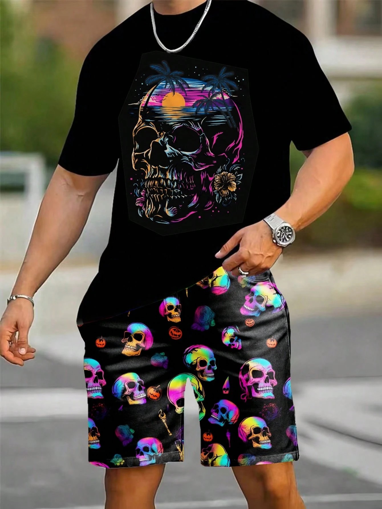 2026 Summer New Men's Short-Sl - Street Fashion China avaliação e preço