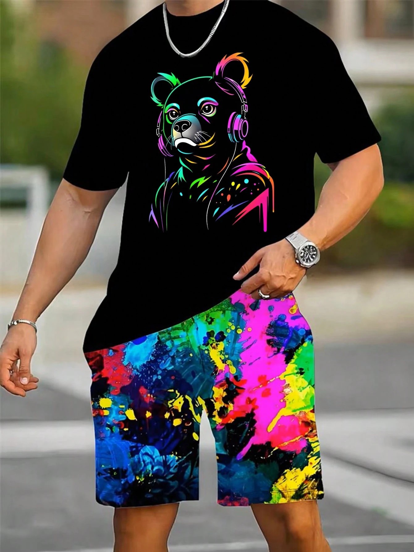 2026 Summer New Men's Short-Sl - Street Fashion China avaliação e preço