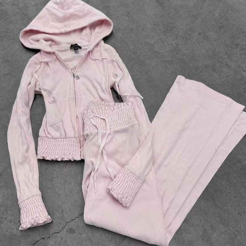 Vintage Sweatshirt 2-Piece Set - Street Fashion In Korea avaliação e preço