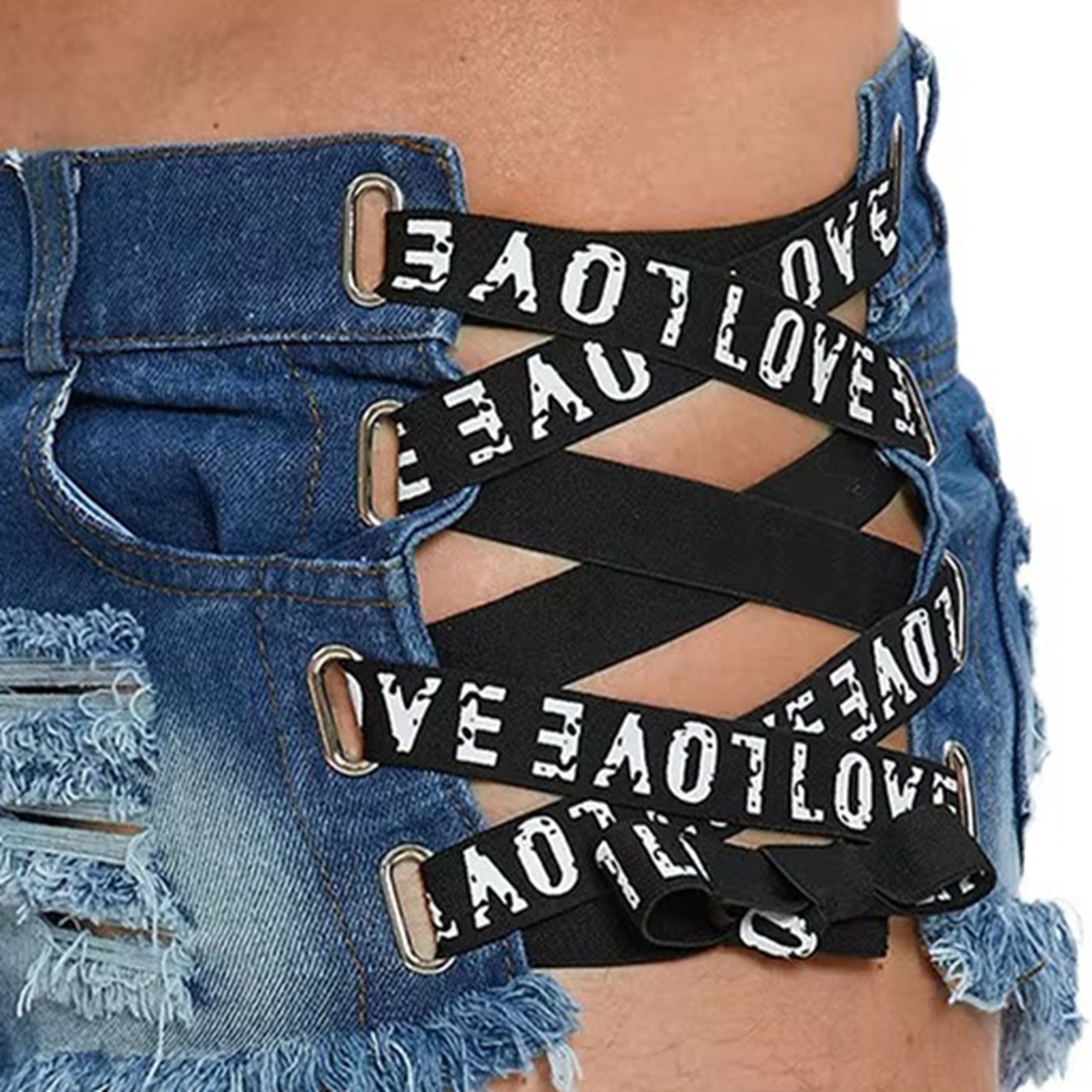 Mens Distressed Ripped Mini De - Distressed Jean Rip avaliação e preço