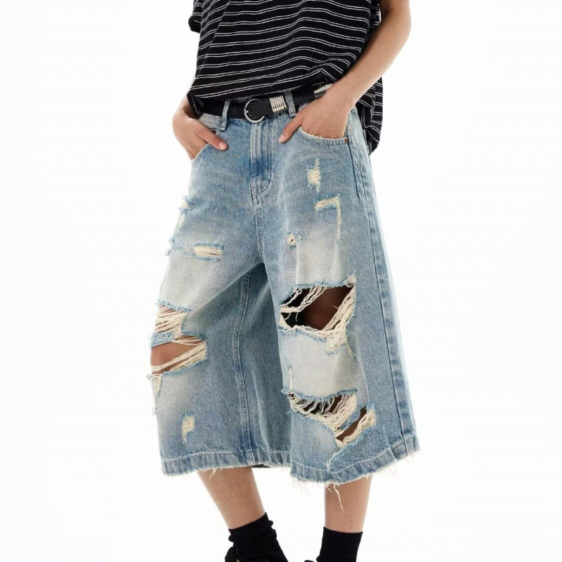 New Men Vintage Ripped Baggy S - Distressed Jean Rip avaliação e preço