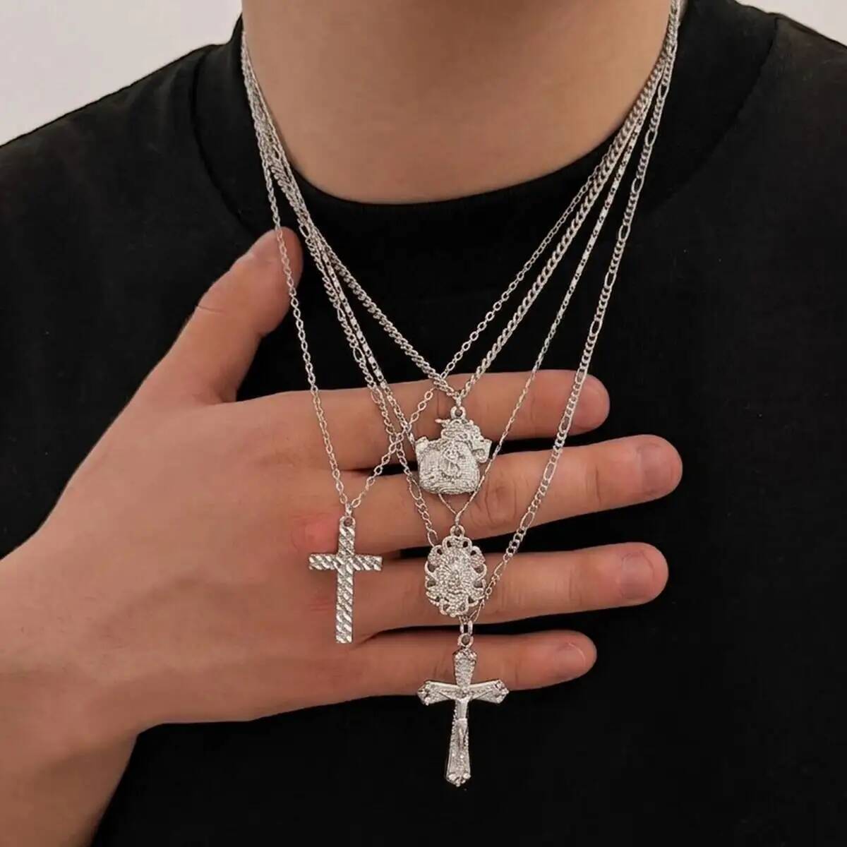 Ingemark 4Pcs/Set Retro Jesus  - Street Fashion Mood avaliação e preço