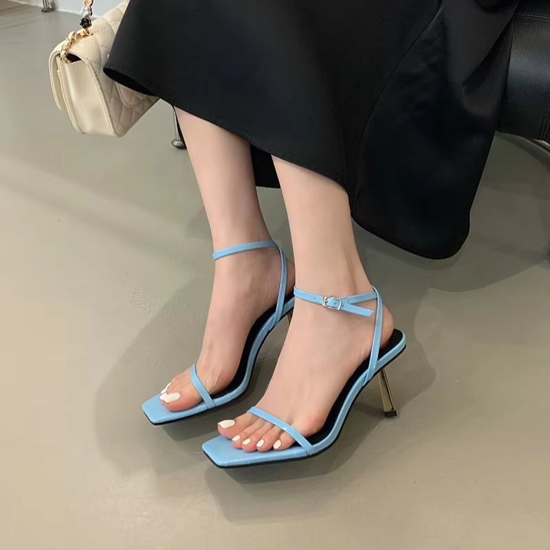 Luxury Metal Thin High Heels W - Street Fashion Dress avaliação e preço