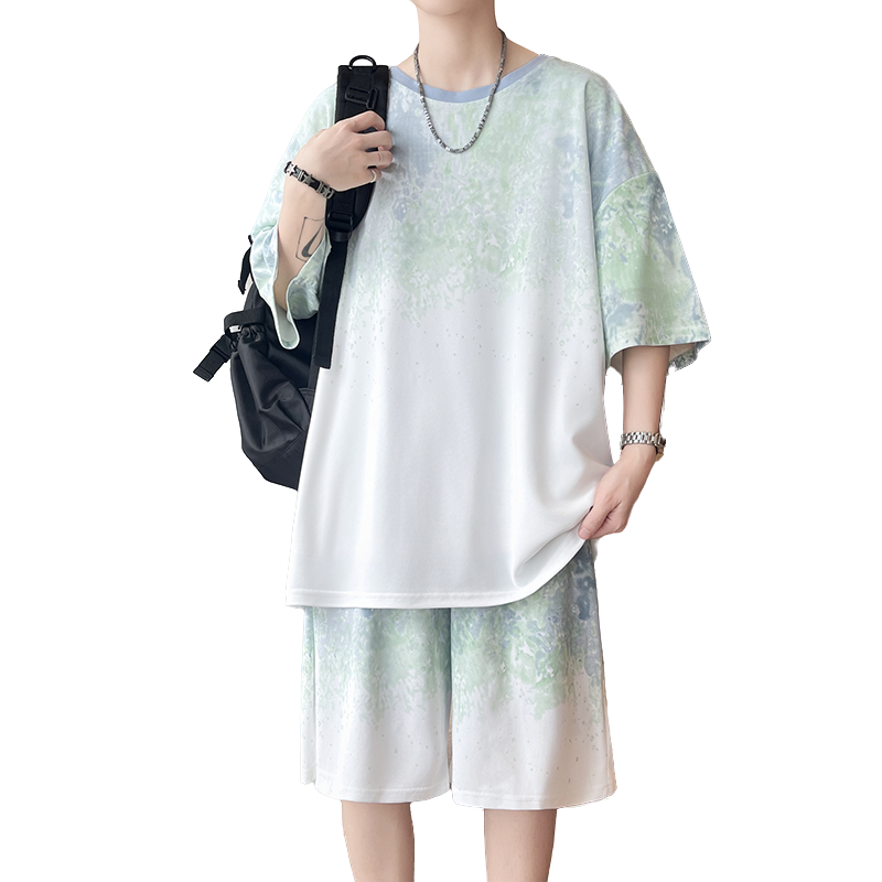 【Top 5-Point Pants】Men's T-Shi - Street Fashion China avaliação e preço